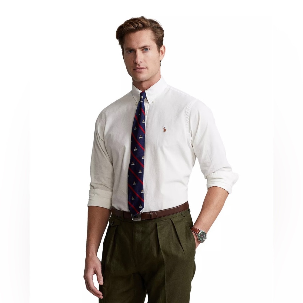 POLO RALPH LAUREN
Men's Classic-Fit Chambray
Shirt - White